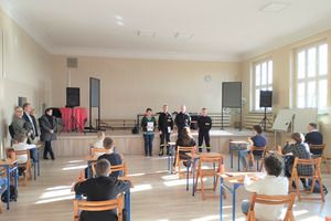 Eliminacje szkolne Ogólnopolskiego Turnieju Wiedzy Pożarniczej „MŁODZIEŻ ZAPOBIEGA POŻAROM”. (photo)